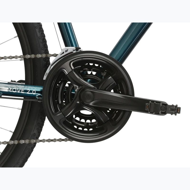 Bicicletta urbana da uomo KROSS Move 2.0 turquoise/silver/gloss 10
