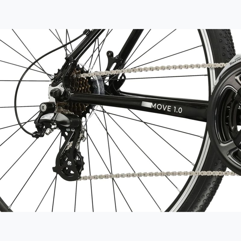Bicicletta urbana da uomo KROSS Move 1.0 black/silver/gloss 7