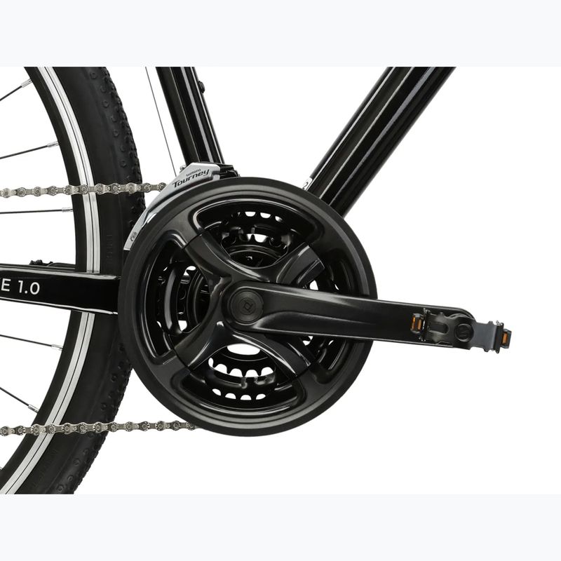 Bicicletta urbana da uomo KROSS Move 1.0 black/silver/gloss 9