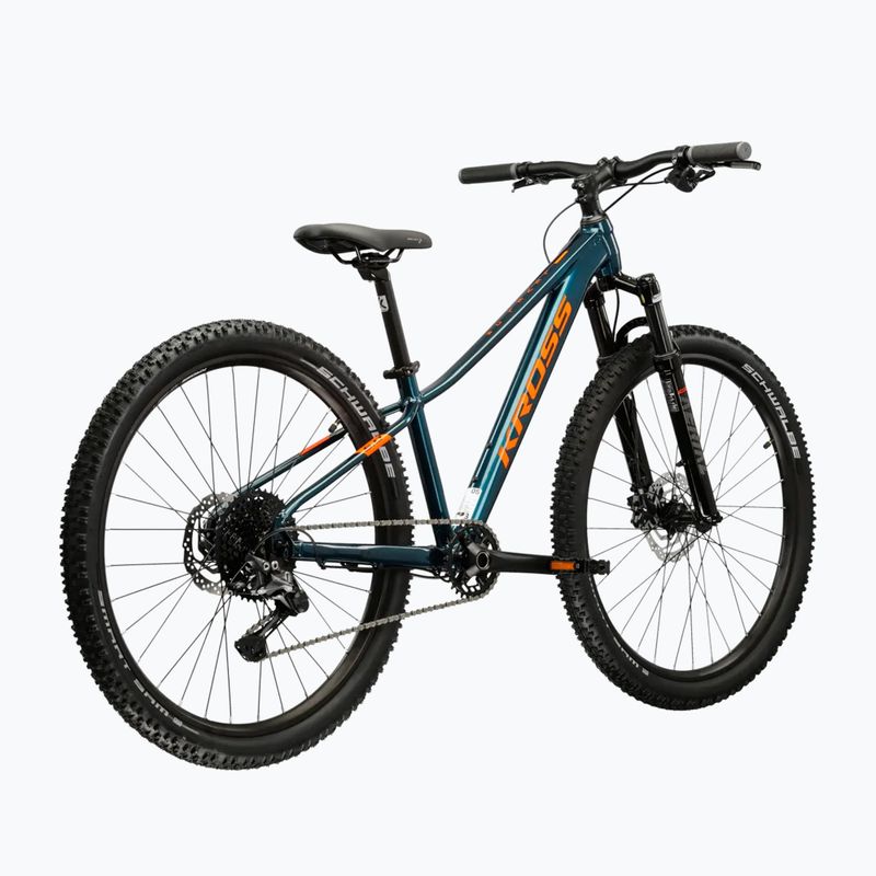 Bicicletta per bambini KROSS Level Jr 5.0 turquoise/orange/gloss 3