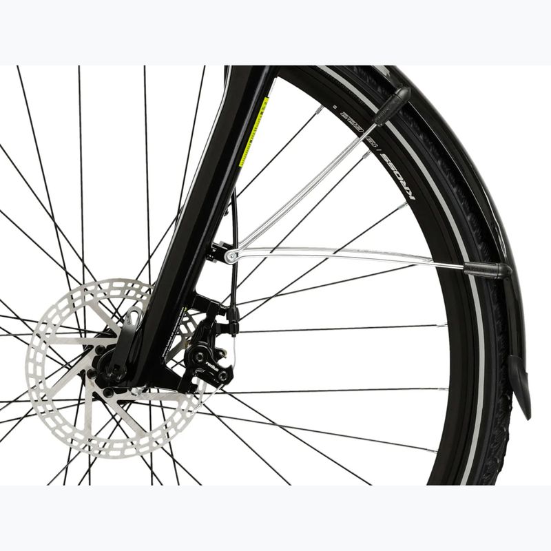 Bicicletta trekking da uomo KROSS Trans 3.0 green/silver/gloss 7