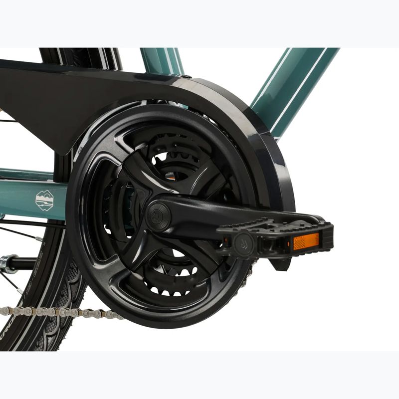 Bicicletta trekking da uomo KROSS Trans 3.0 green/silver/gloss 9