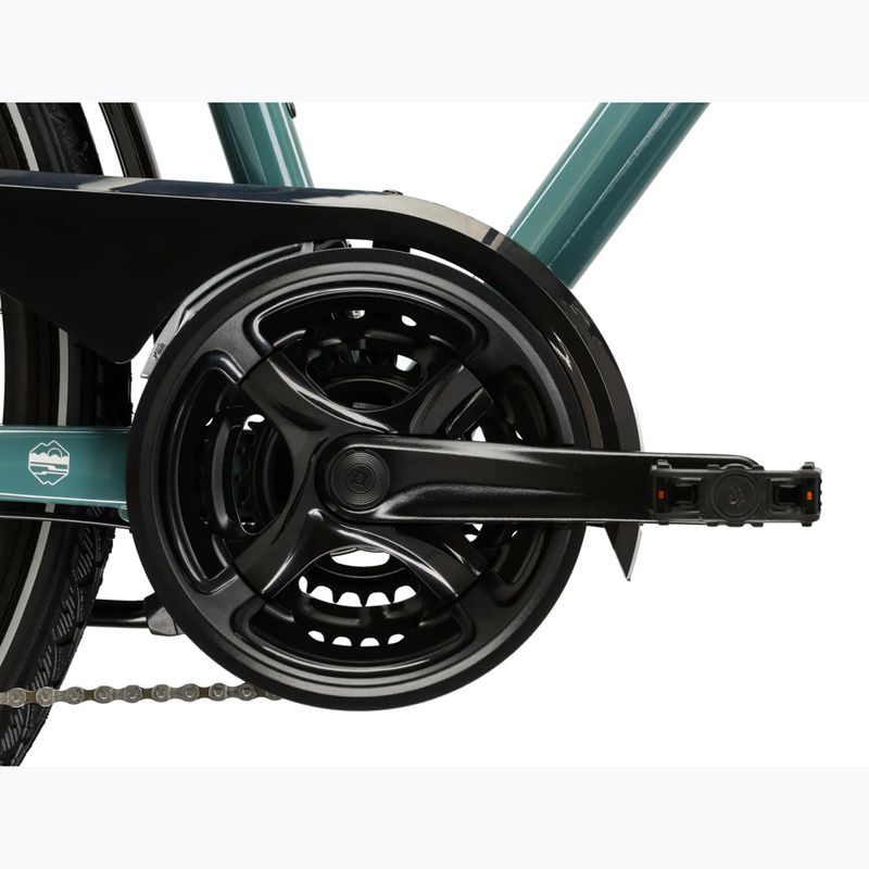 Bicicletta trekking da uomo KROSS Trans 3.0 green/silver/gloss 10