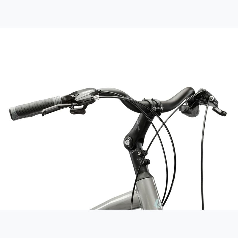 Bicicletta trekking da uomo KROSS Trans 3.0 silver/blue/gloss 4