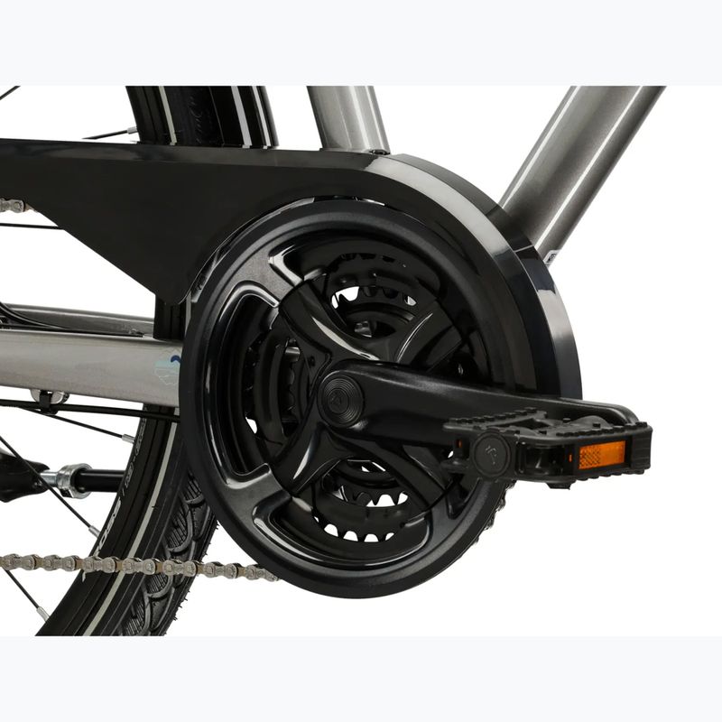 Bicicletta trekking da uomo KROSS Trans 3.0 silver/blue/gloss 9