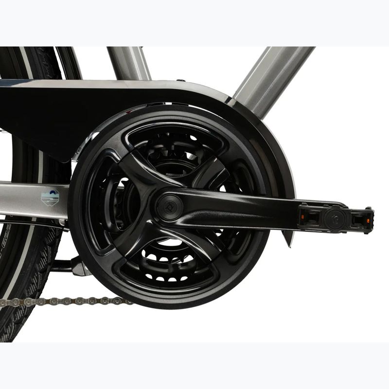 Bicicletta trekking da uomo KROSS Trans 3.0 silver/blue/gloss 10