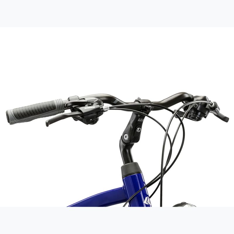 Bicicletta trekking da uomo KROSS Trans 1.0 navy blue/silver/gloss 4