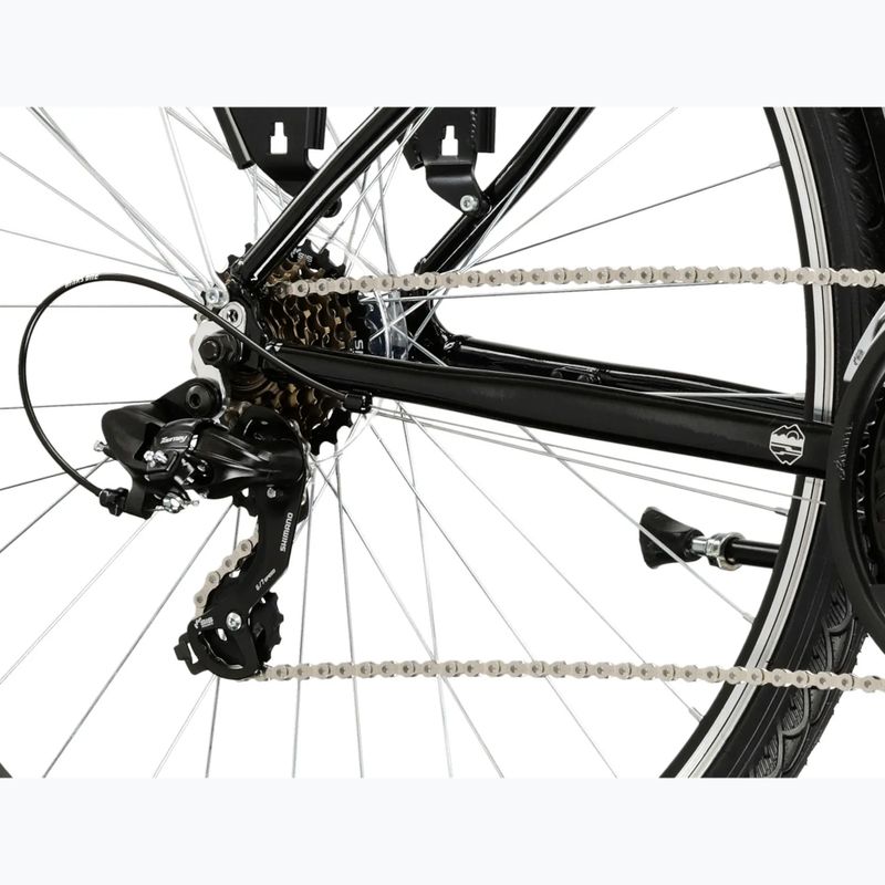 Bicicletta trekking da uomo KROSS Trans 1.0 black/silver/gloss 7
