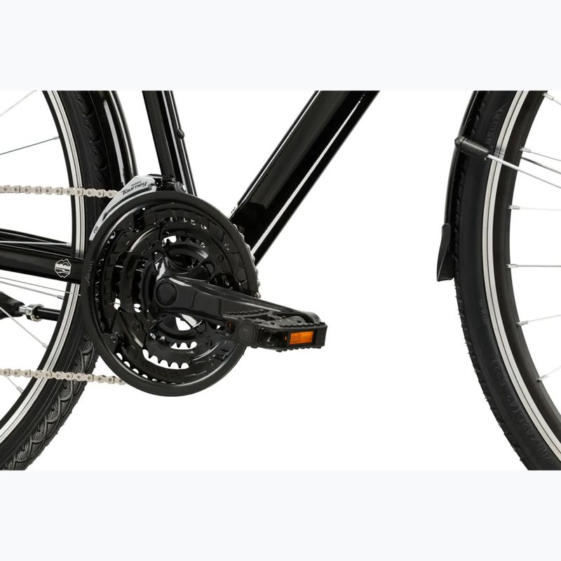 Bicicletta trekking da uomo KROSS Trans 1.0 black/silver/gloss 8