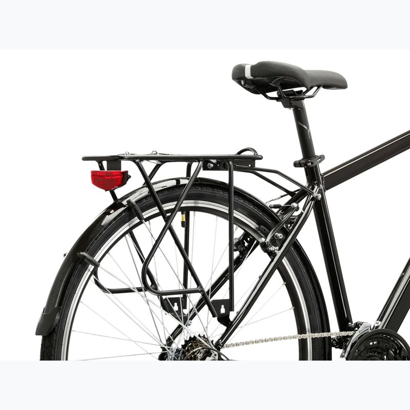 Bicicletta trekking da uomo KROSS Trans 1.0 black/silver/gloss 10