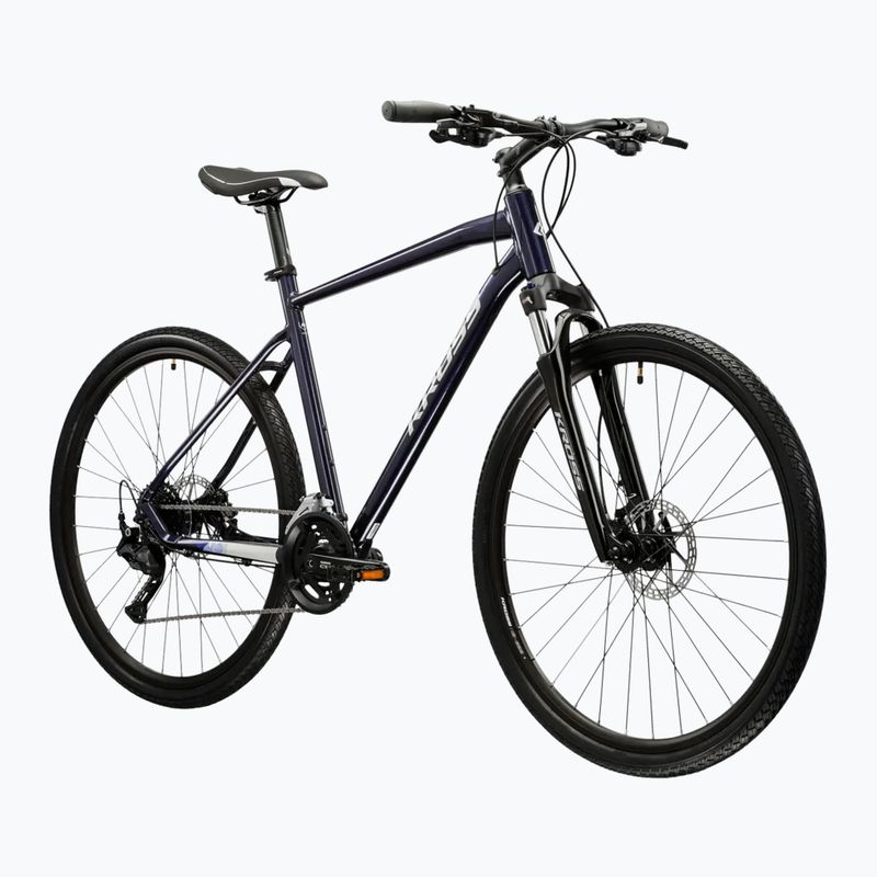 Bicicletta cross KROSS Evado 5.0 navy/silver/gloss 2