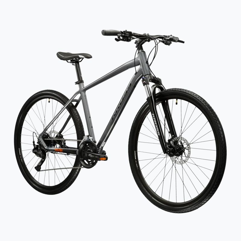 Bicicletta cross KROSS Evado 5.0 grey/black/gloss 2