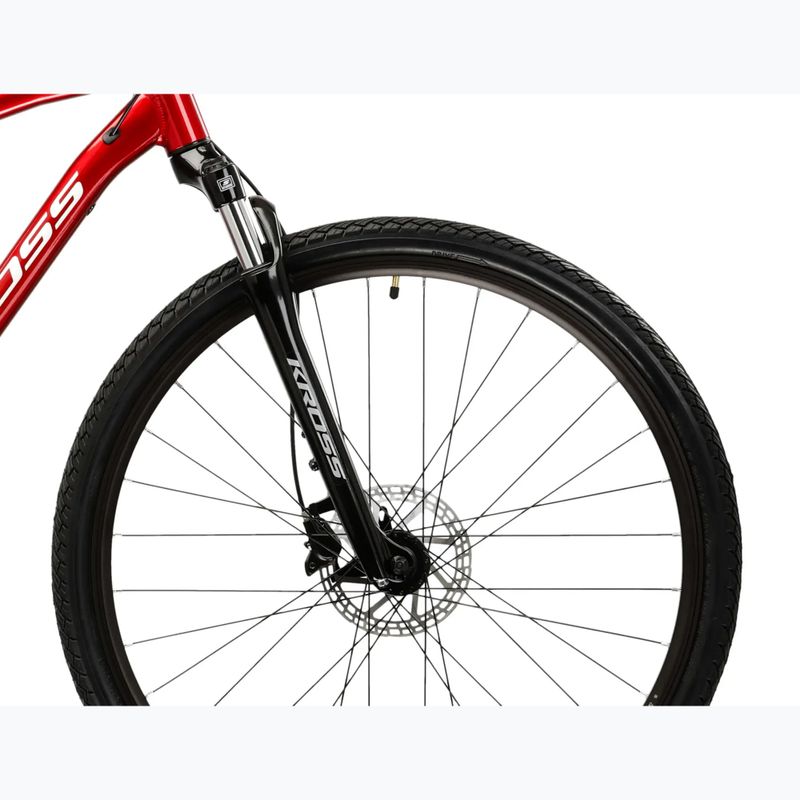 Bicicletta cross KROSS Evado 4.0 burgundy/white 6