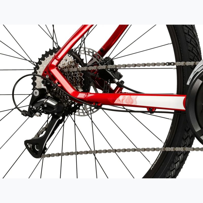 Bicicletta cross KROSS Evado 4.0 burgundy/white 8