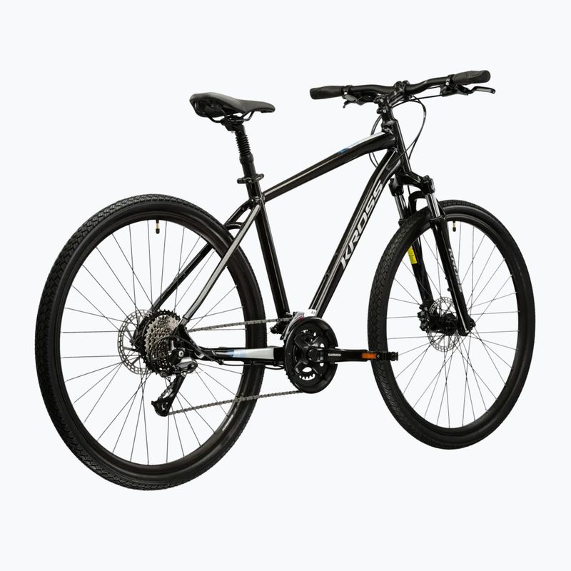 Bicicletta cross KROSS Evado 4.0 black/silver 3