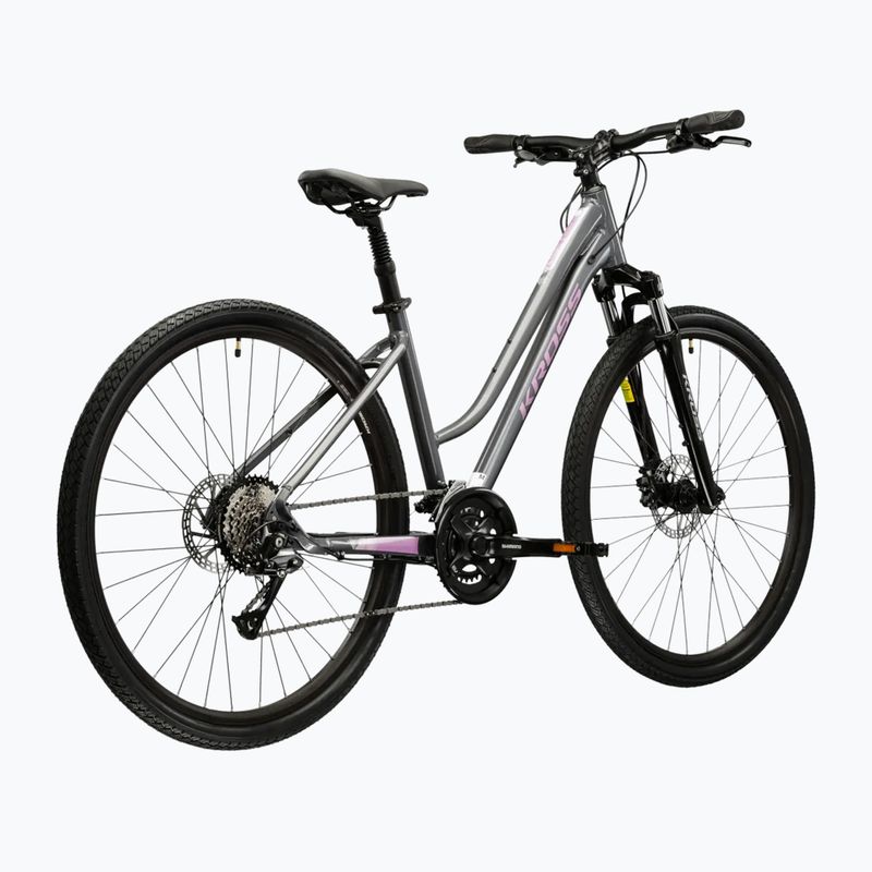 Bicicletta cross da donna KROSS Evado 4.0 In grey/pink/gloss 3
