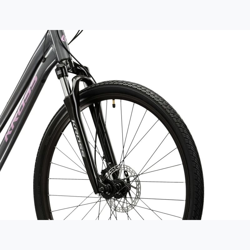 Bicicletta cross da donna KROSS Evado 4.0 In grey/pink/gloss 5