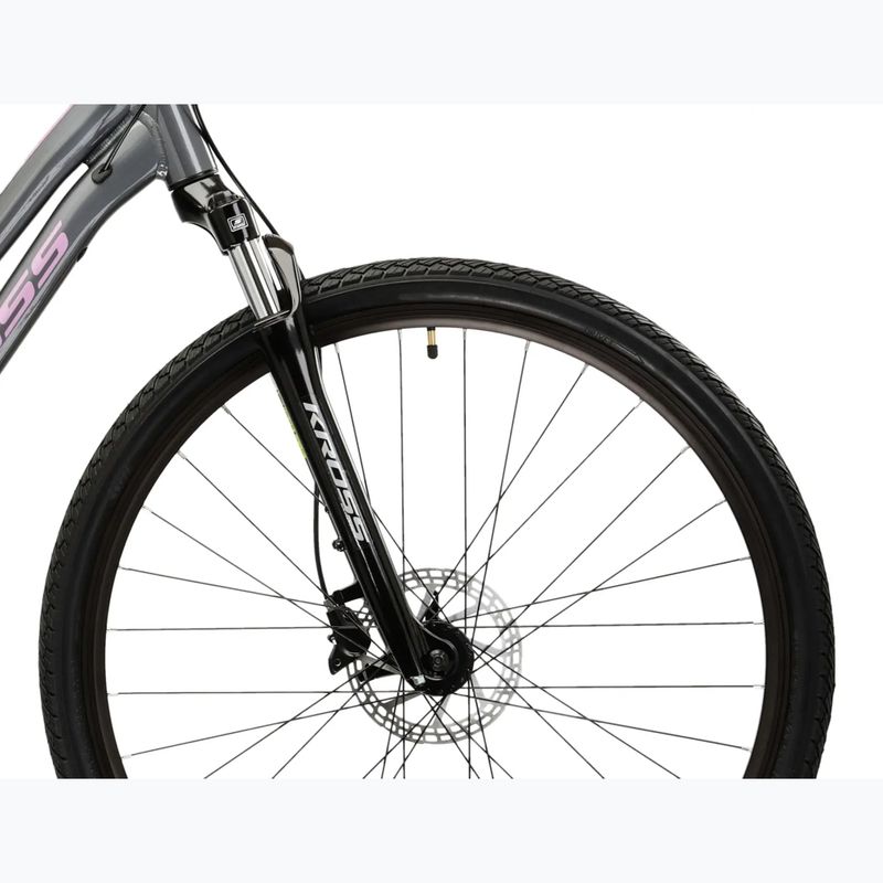 Bicicletta cross da donna KROSS Evado 4.0 In grey/pink/gloss 6