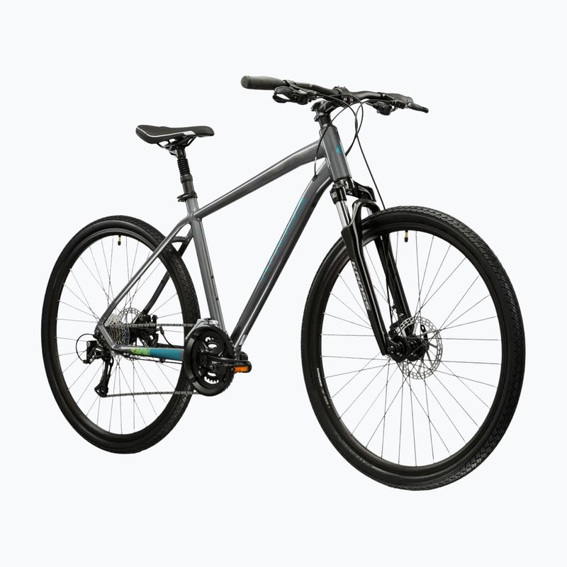 Bicicletta cross KROSS Evado 3.0 grey/teal/gloss 2