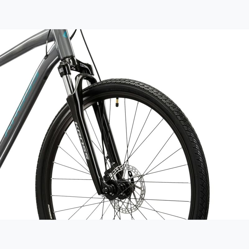 Bicicletta cross KROSS Evado 3.0 grey/teal/gloss 5