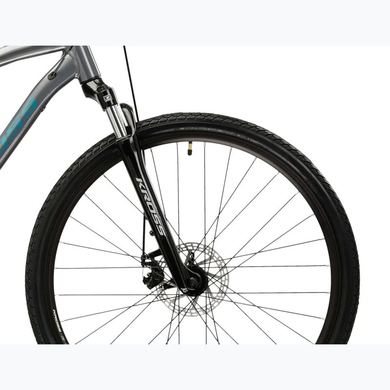 Bicicletta cross KROSS Evado 3.0 grey/teal/gloss 6