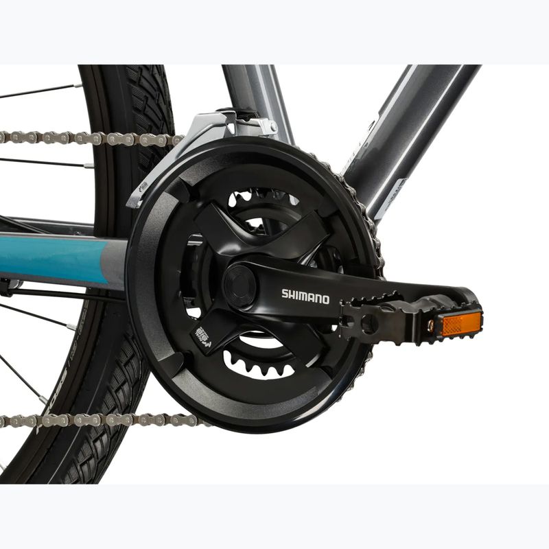 Bicicletta cross KROSS Evado 3.0 grey/teal/gloss 9