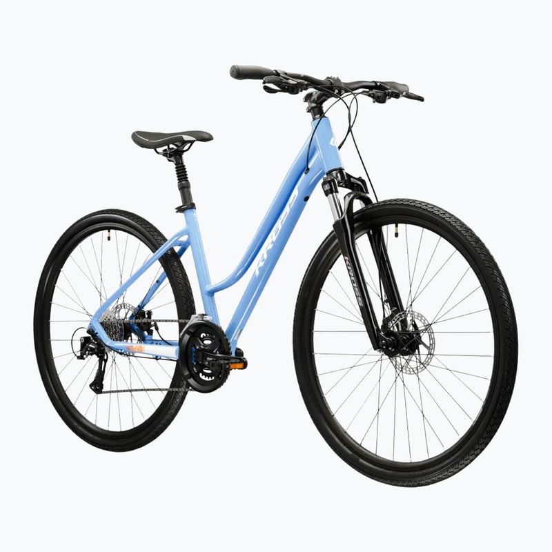 Bicicletta cross da donna KROSS Evado 3.0 In blue/white/gloss 2