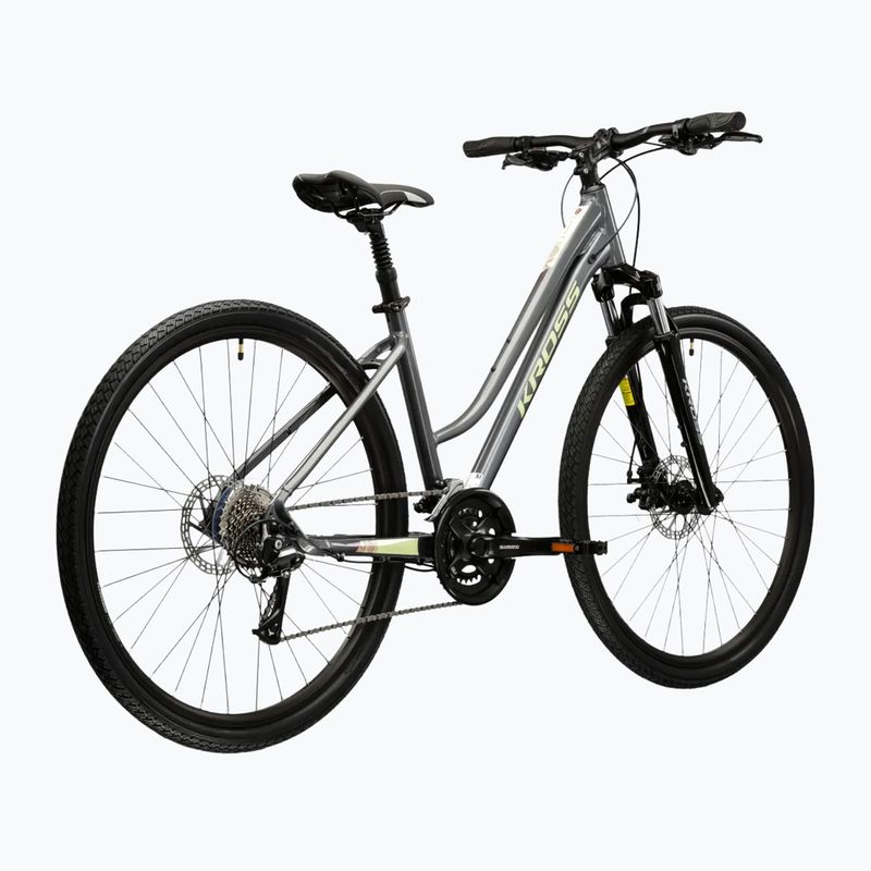 Bicicletta cross da donna KROSS Evado 3.0 In gray/green 3