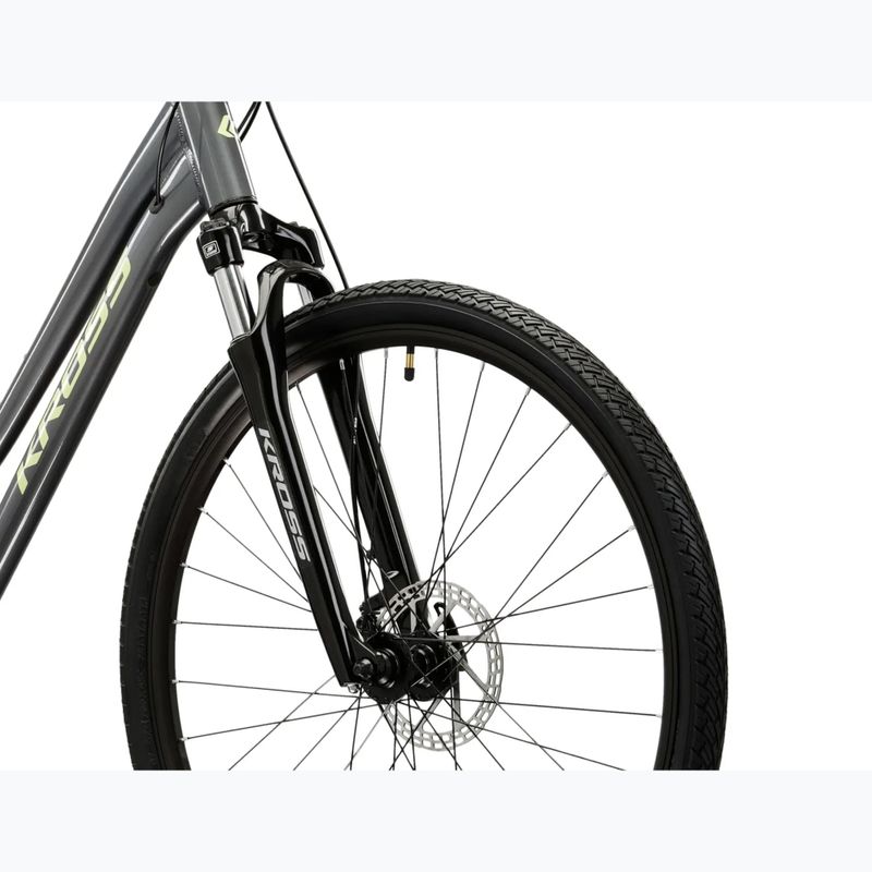 Bicicletta cross da donna KROSS Evado 3.0 In gray/green 5