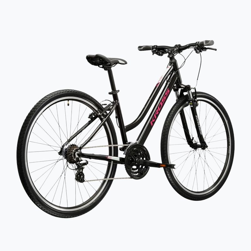 Bicicletta cross da donna KROSS Evado 2.0 In black/pink/gloss 3