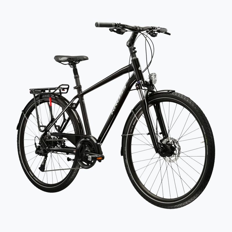 Bicicletta trekking da uomo KROSS Trans 7.0 black/silver/gloss 2