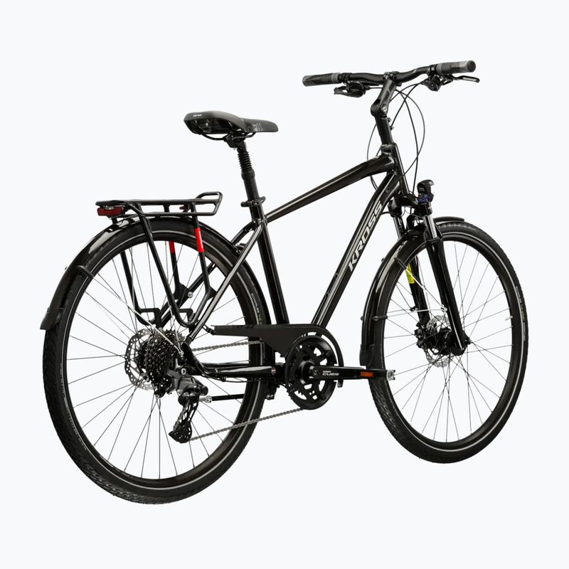 Bicicletta trekking da uomo KROSS Trans 7.0 black/silver/gloss 3