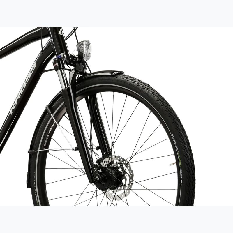 Bicicletta trekking da uomo KROSS Trans 7.0 black/silver/gloss 5