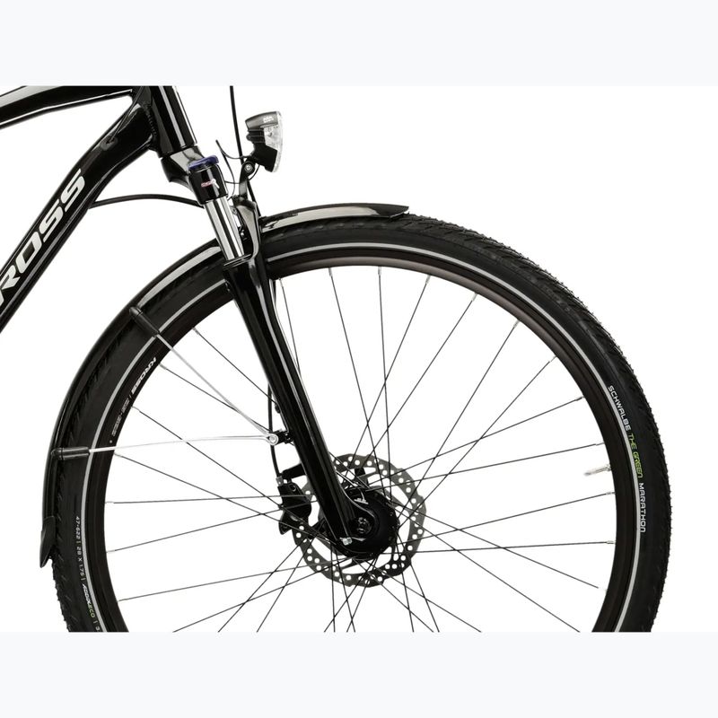 Bicicletta trekking da uomo KROSS Trans 7.0 black/silver/gloss 6