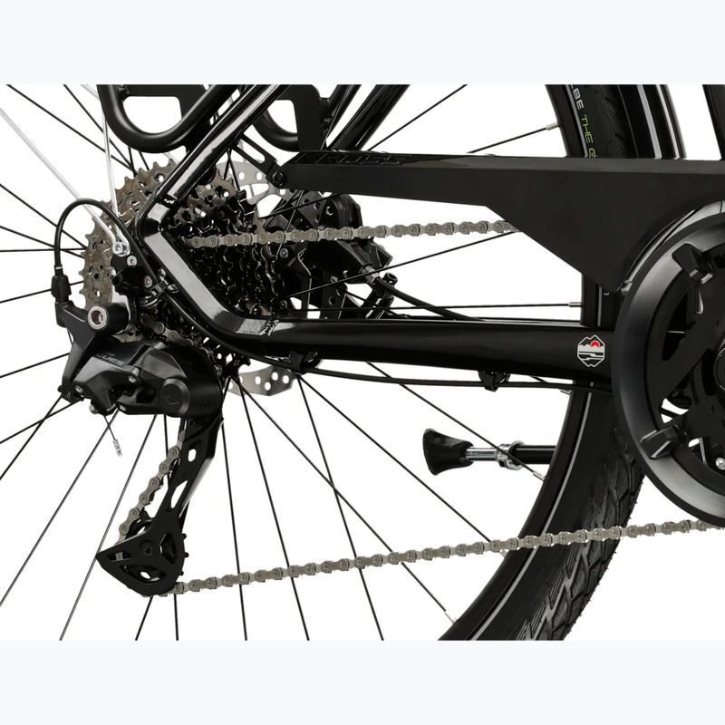 Bicicletta trekking da uomo KROSS Trans 7.0 black/silver/gloss 8