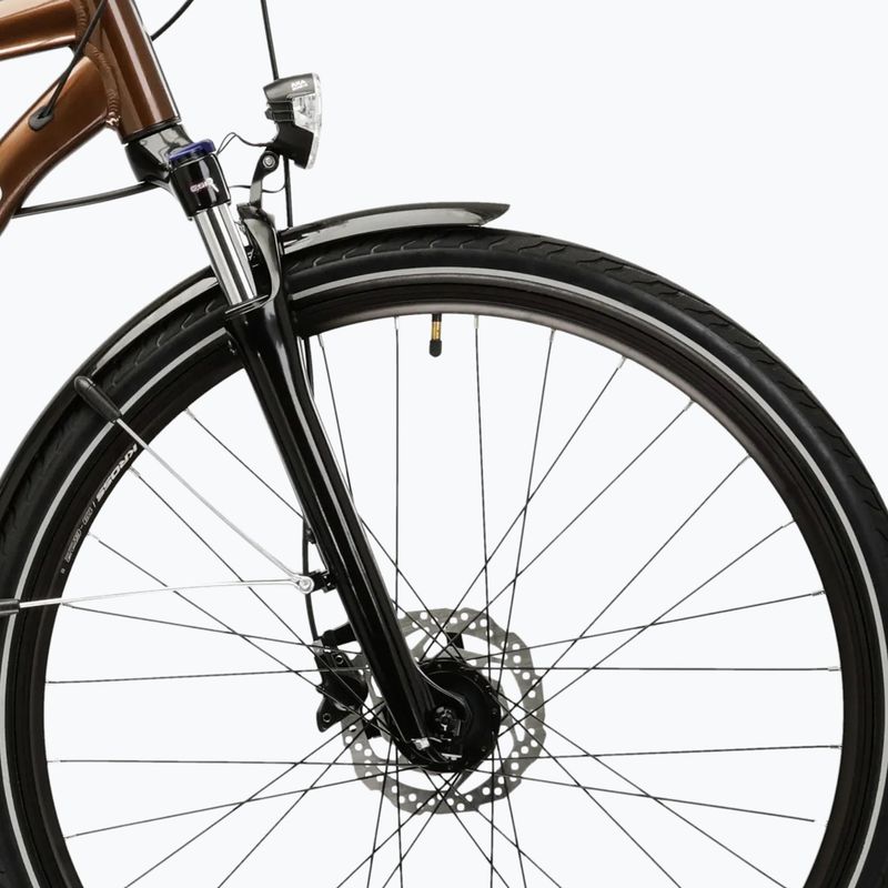 Bicicletta trekking da uomo KROSS Trans 5.0 brown/silver/gloss 6