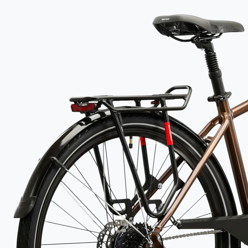 Bicicletta trekking da uomo KROSS Trans 5.0 brown/silver/gloss 11