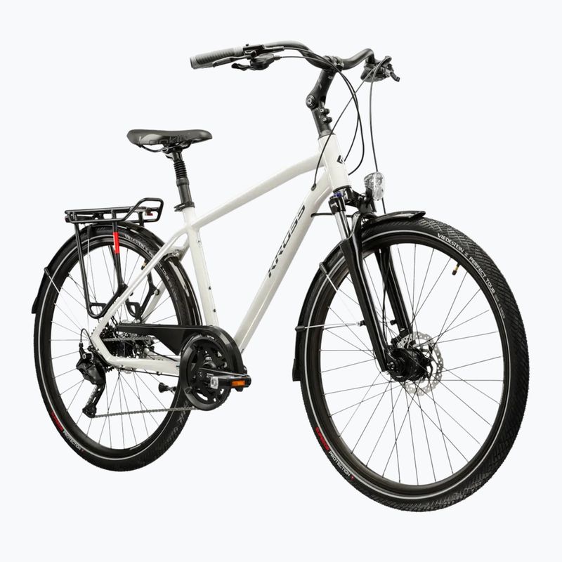 Bicicletta trekking da uomo KROSS Trans 5.0 grey/navy/gloss 2