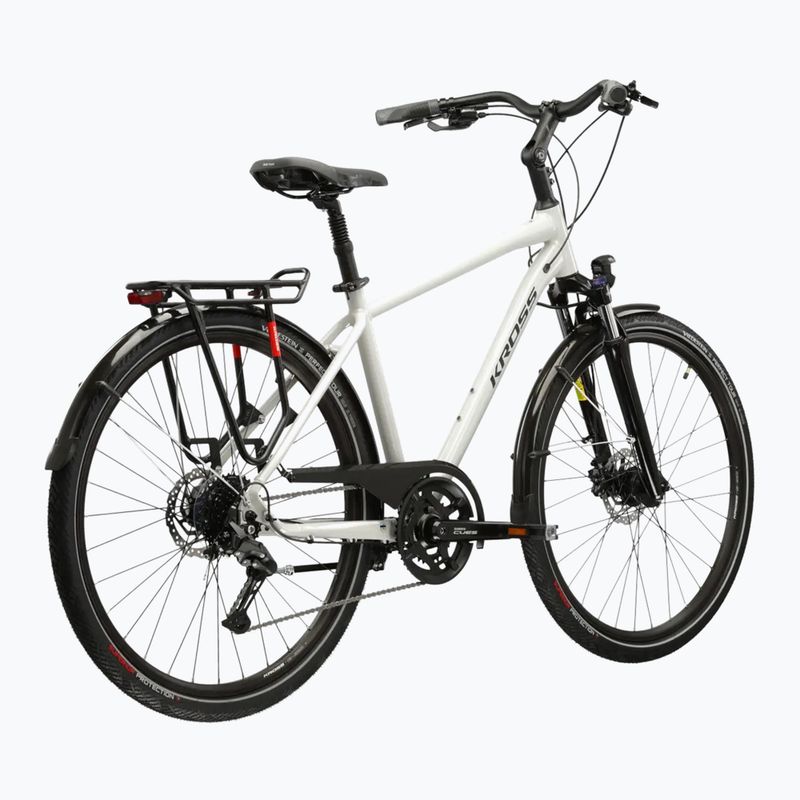 Bicicletta trekking da uomo KROSS Trans 5.0 grey/navy/gloss 3