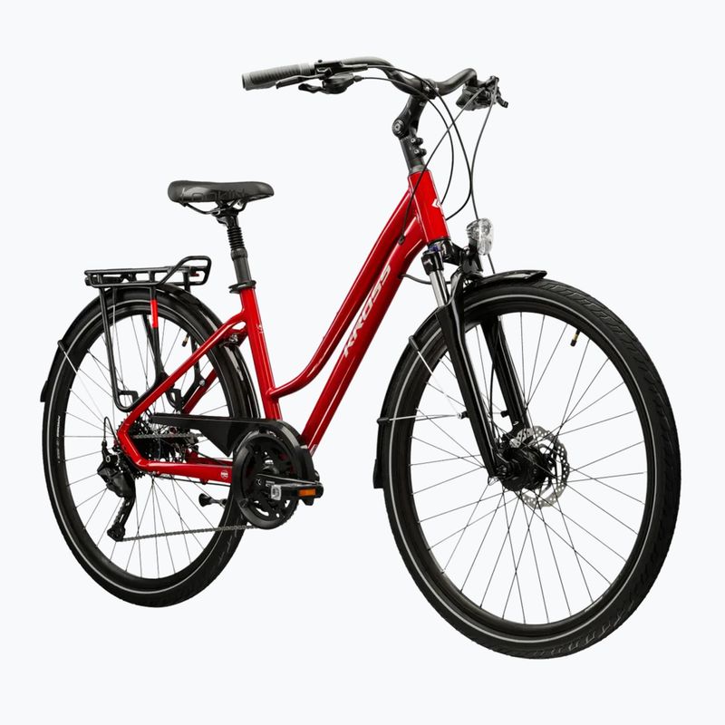 Bicicletta da trekking da donna KROSS Trans 5.0 In red/silver/gloss 2