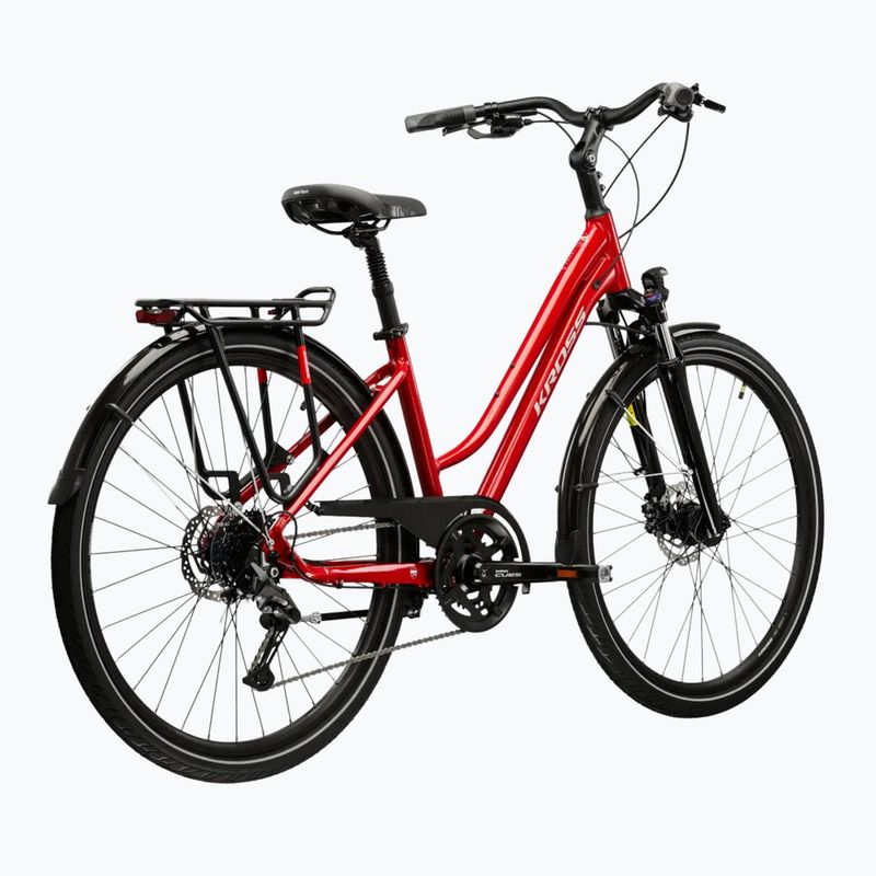 Bicicletta da trekking da donna KROSS Trans 5.0 In red/silver/gloss 3