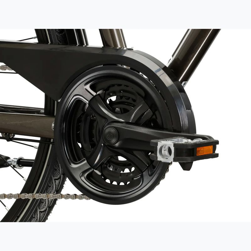 Bicicletta trekking da uomo KROSS Trans 4.0 brown/silver/gloss 9