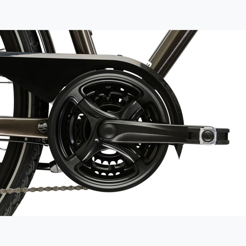 Bicicletta trekking da uomo KROSS Trans 4.0 brown/silver/gloss 10