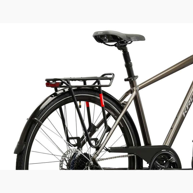 Bicicletta trekking da uomo KROSS Trans 4.0 brown/silver/gloss 11
