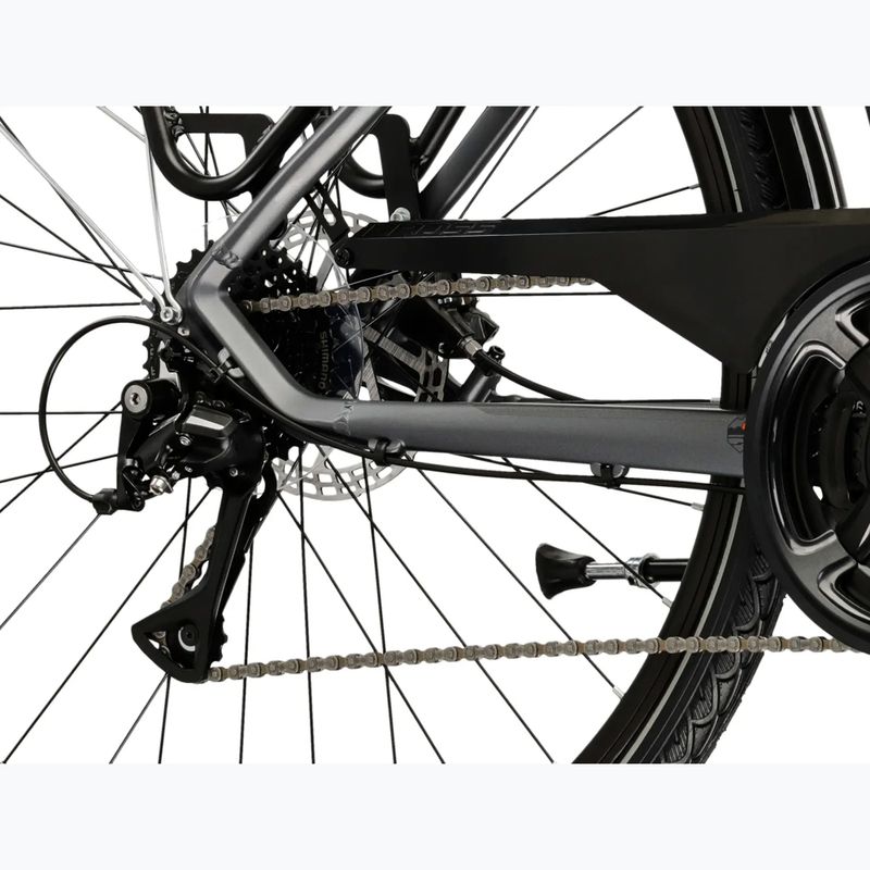 Bicicletta trekking da uomo KROSS Trans 4.0 grey/black/matte 8