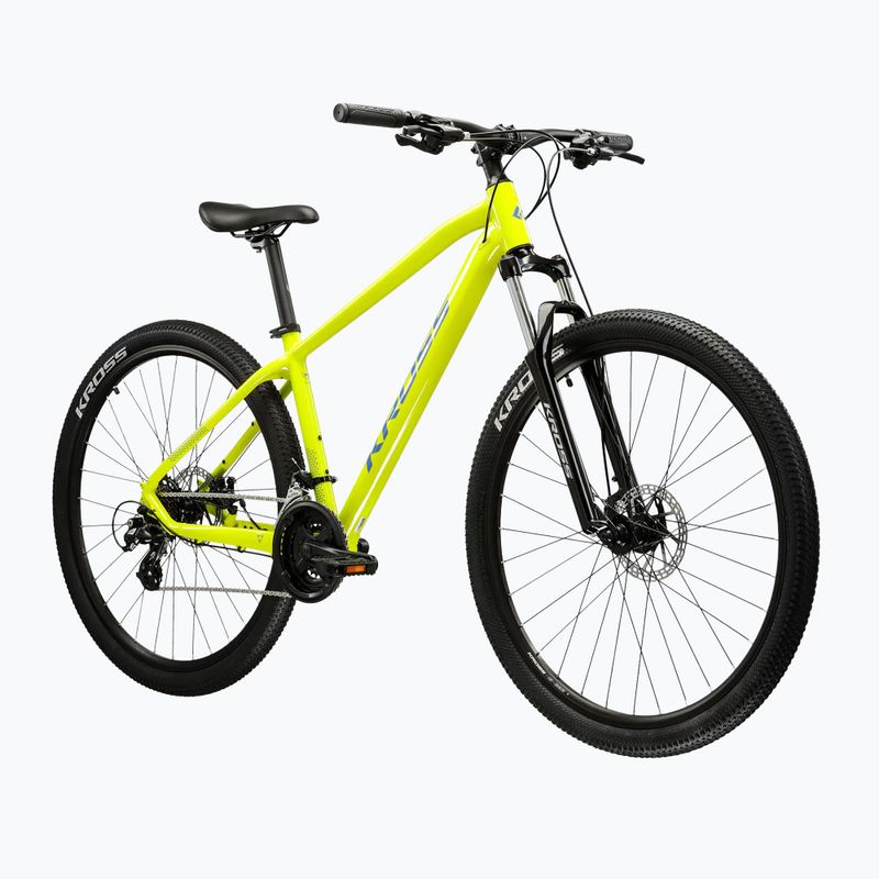 Bicicletta da montagna KROSS Hexagon 2.0 29" 2025 lime/blue/gloss 2