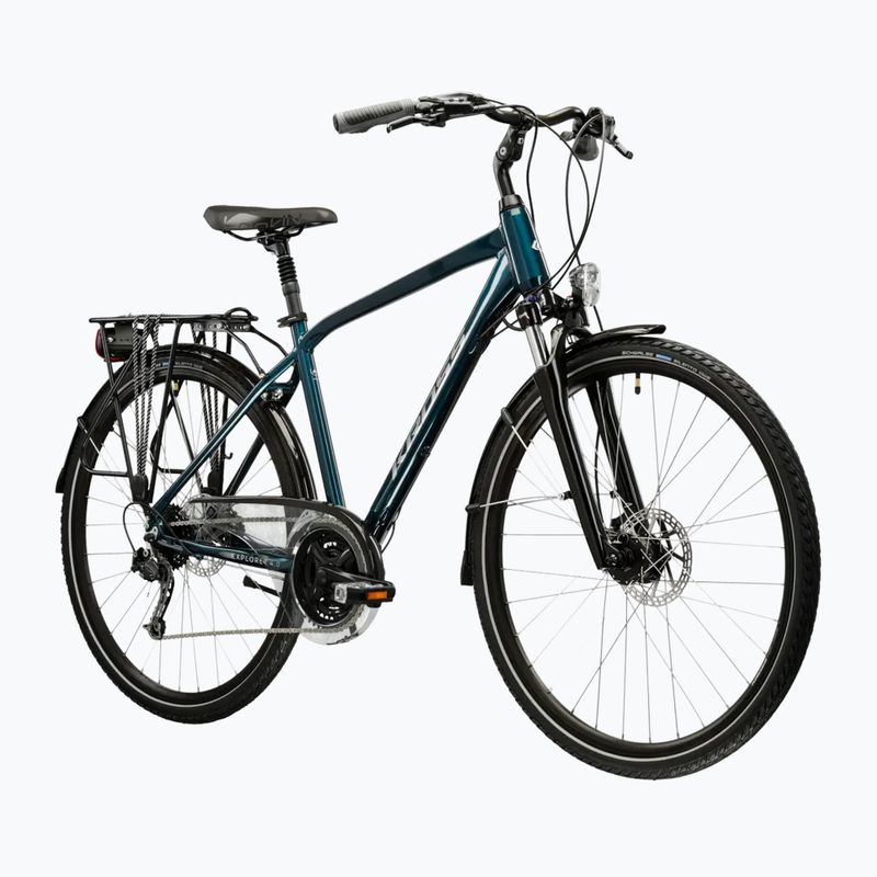 Bicicletta da trekking KROSS Explorer 4.0 turquoise/silver/gloss 2