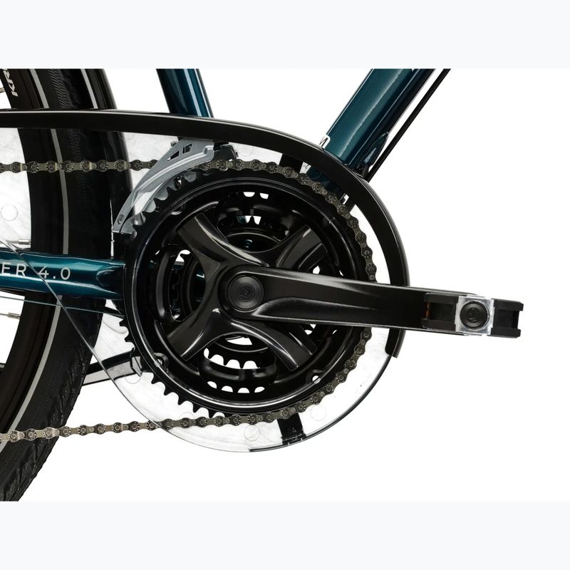 Bicicletta da trekking KROSS Explorer 4.0 turquoise/silver/gloss 10