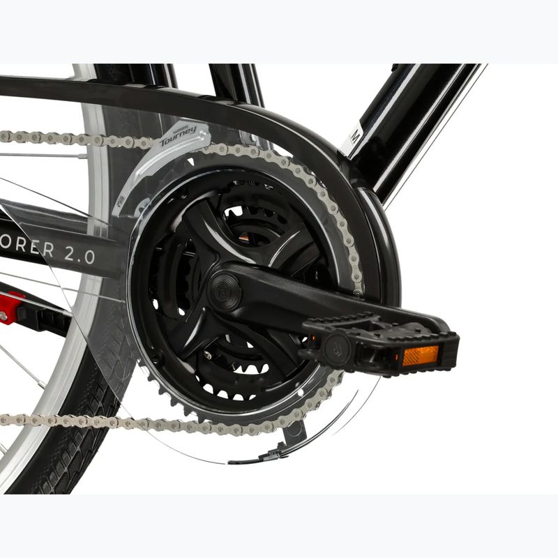 Bicicletta da trekking KROSS Explorer 2.0 black/silver/gloss 8