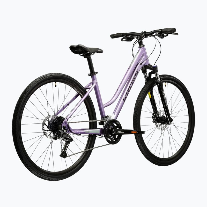 Bicicletta cross da donna KROSS Evado 5.0 In purple/black/gloss 3